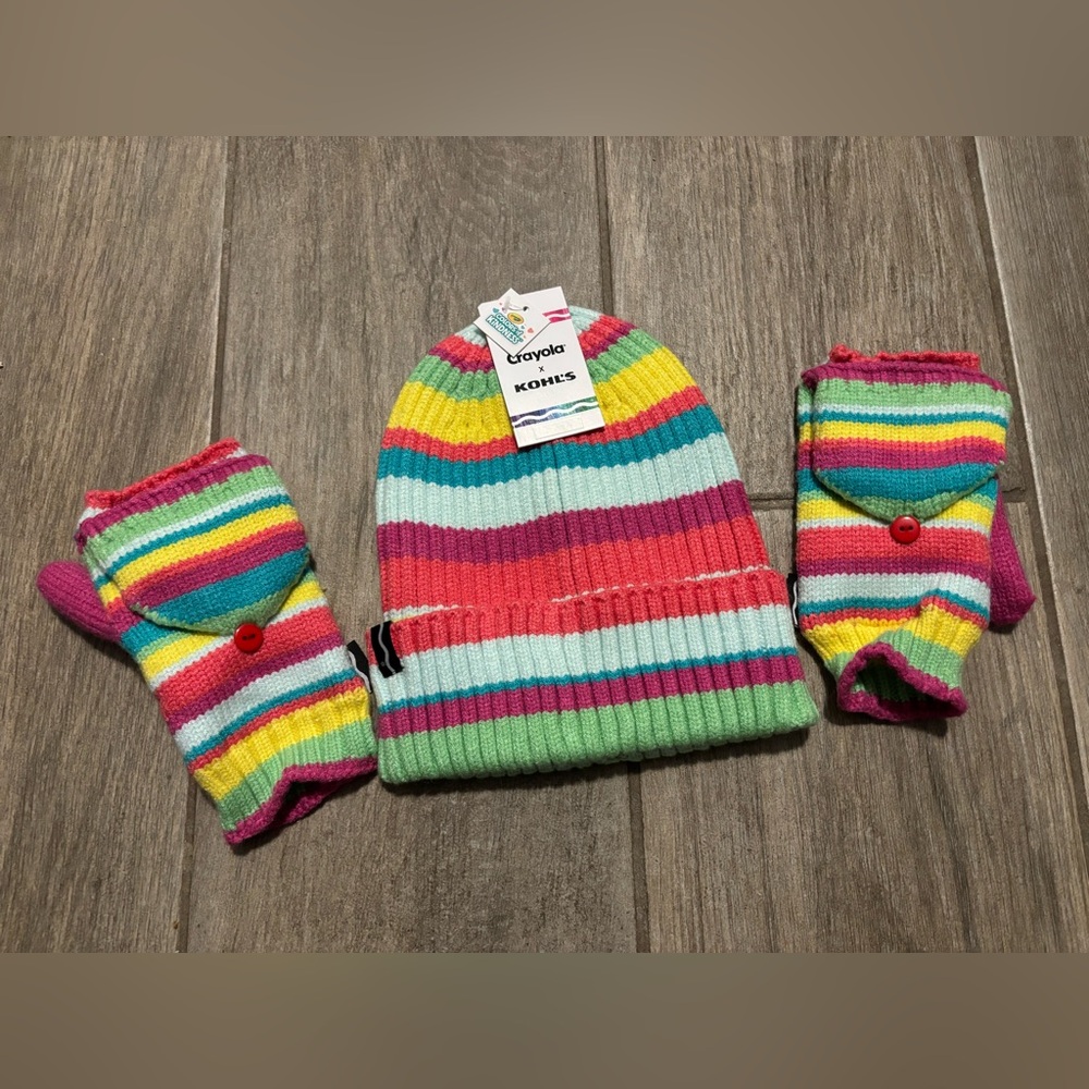 Crayola x Kohl’s Hat and Mittens